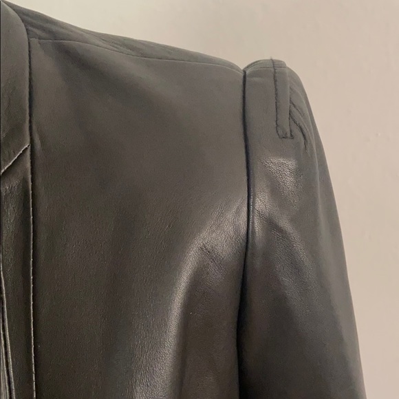Elizabeth and James Featherweight Leather Blazer - Picture 6 of 10